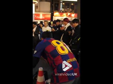 Crazy soccer tricks in Tokyo || Viral Video UK