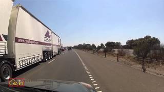 preview picture of video 'Passing A Road Train On Busy Australian Freeway in Melbourne'