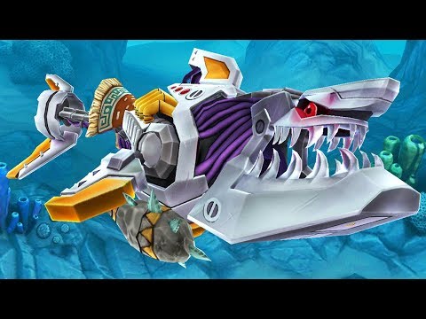 Giant ROBO SHARK - Hungry Shark World Gameplay