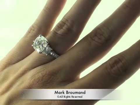 6.02ct Cushion Cut Diamond Engagement Anniversary Ring - Mark Broumand
