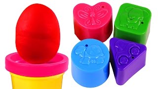 Play Doh Shapes Surprise | ABC Songs for Children, Kindergarten Kids Learn the Alphabet, Toys