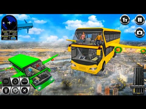 Flying Bus Driving Simulator Game || Game for kids,