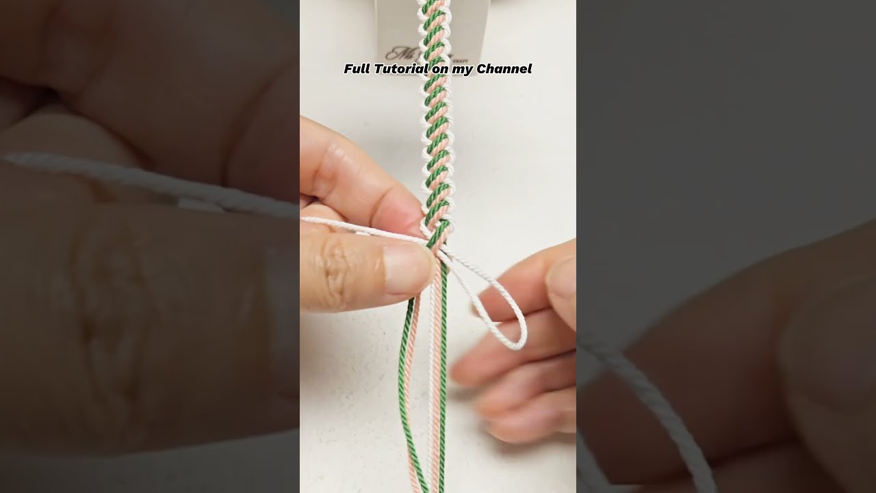 How to Tie the Lover’s Knot | Easy Macrame Bracelet Tutorial #shortstutorial #diy #macrame #knotting