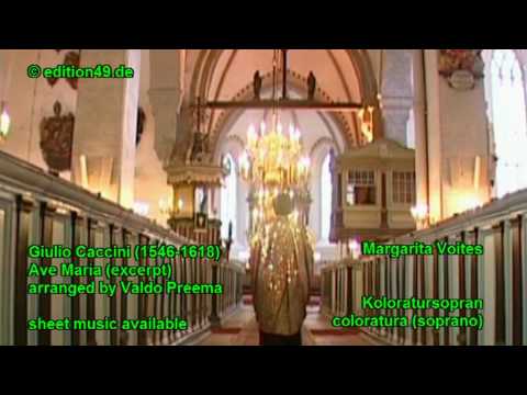 Ave Maria Giulio Caccini Valdo Preema Margarita Voites excerpt