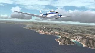 FSX Steam Edition - DH.104 Dove Mk 6B Ibiza to Mallorca