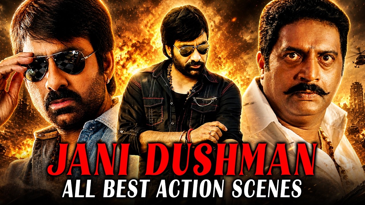Jani Dushman Hindi Dubbed Movie All Best Action Scenes | Ravi Teja Mass Action