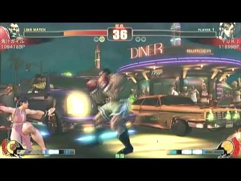 SF4:Aojiru Guile (Bi),Saw (Ch),RF (Sa) vs Yuhara (Ch),Yuki (Ch),Y24 (Ch) - NSB 12