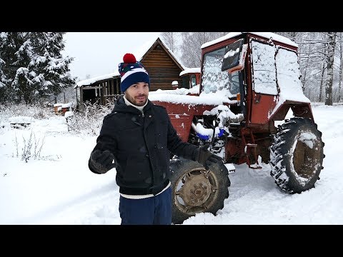 Турбо-трактор Володька - холодный пуск!