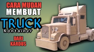 Download lagu CARA MEMBUAT TRUK DARI KARDUS || TRUK AMERIKA || OPTIMUS PRIME mp3