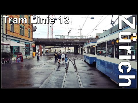 Zürich Tram Linie 13 / Frankental - Bahnhofstrasse/Hb,  Stadt Zürich, Schweiz 2022