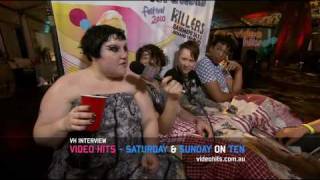 Video Hits Interviews Gossip - Good Vibrations Festival 2010