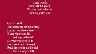 Tom Scullin Lyrics (Music Lost): Mr. Wood, Mr. Wall and Mr. Hall