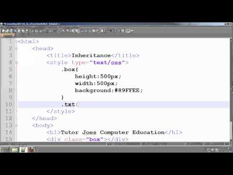Class Inheritance In CSS Tamil