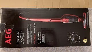 unboxing the AEG cx animal vacuum cleaner