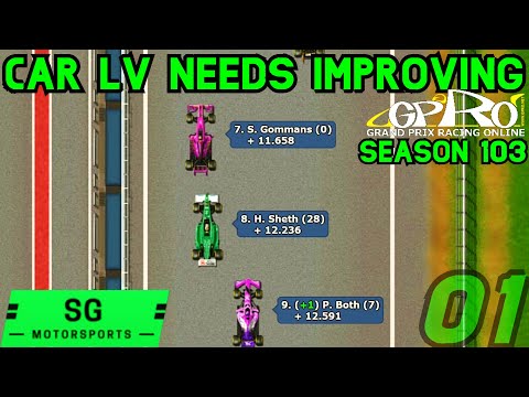 GPRO Elite - Car LV NEEDS improving - Season 103