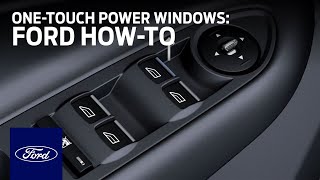 One-Touch Power Windows | Ford How-To | Ford