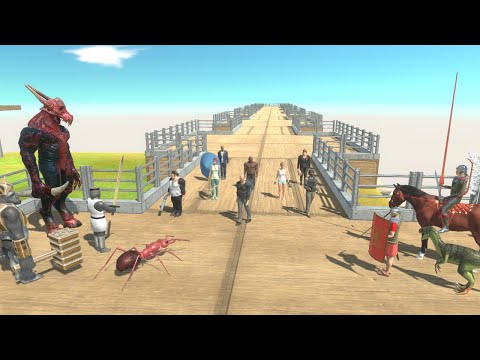 Modern Humans Team vs Teams from all units - Animal Revolt Battle Simulator