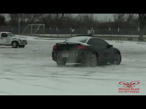 01-31-2023 Fort Worth, TX - Locals do donuts in the ice at Harmon Field Park