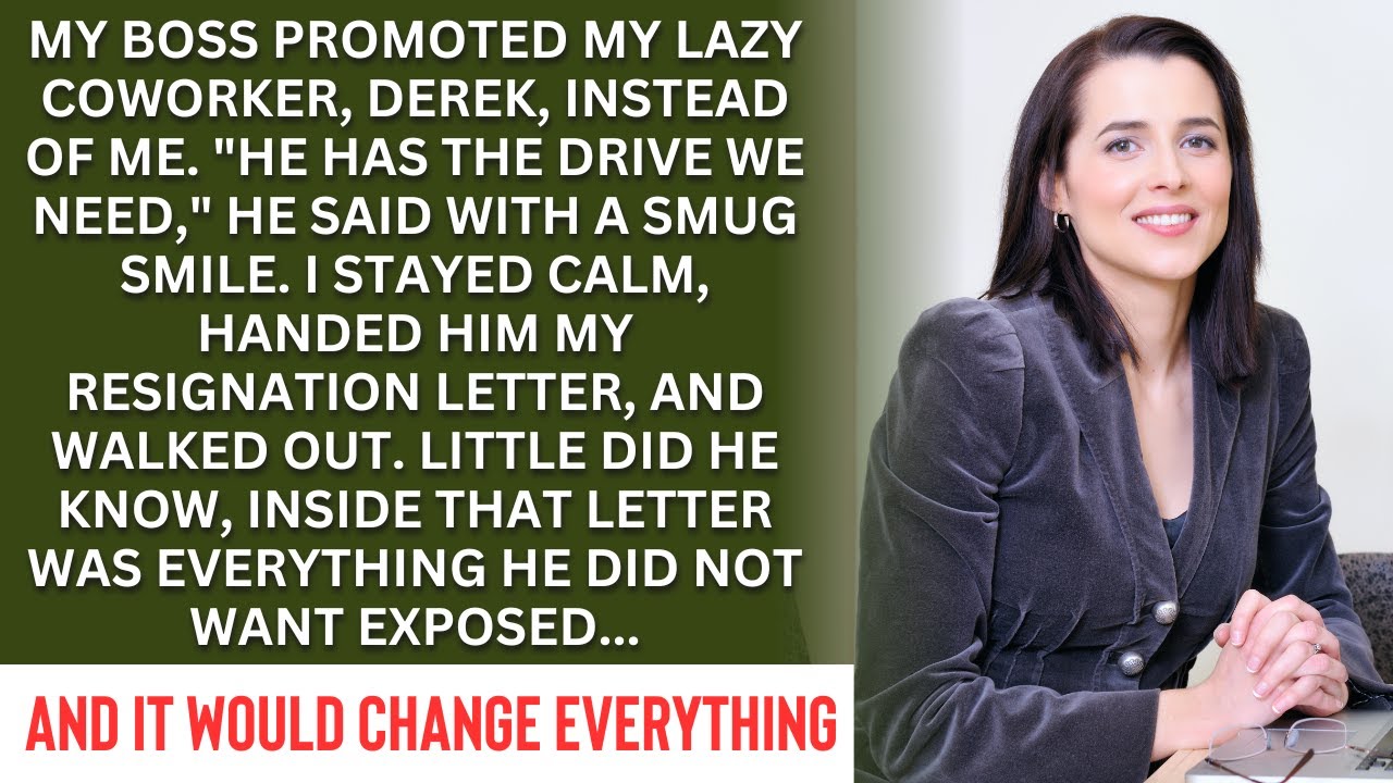 My Boss Chose My Lazy Coworker Over Me—Then He Discovered the Truth in My Resignation Letter