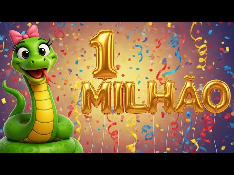 A COBRA NÃO TEM PÉ🐍  Remix de 1 MILHÃO de views Música Infantil 🎉 #cobra  #1million