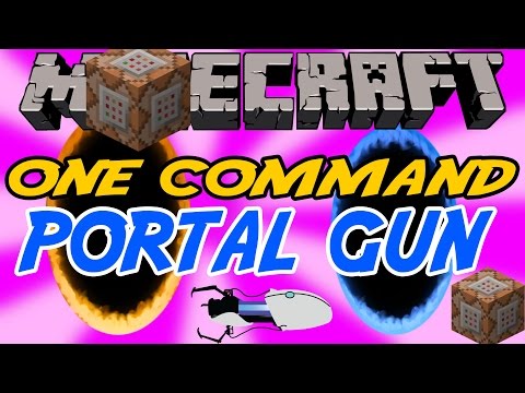 MINECRAFT | ONE COMMAND - PORTAL GUN | SPOTLIGHT