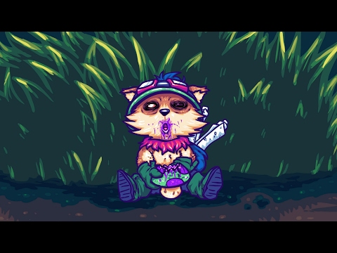 Full attack speed Teemo vs Maokai - 7/1/7 - music background - League of legends patch 7.3