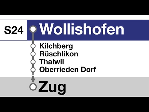 SBB Ansagen » S24 Wollishofen — Zug | DTZ Neu | Bauarbeiten | SLBahnen