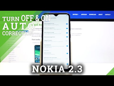 How to Enter Auto Correction Option in NOKIA 2.3