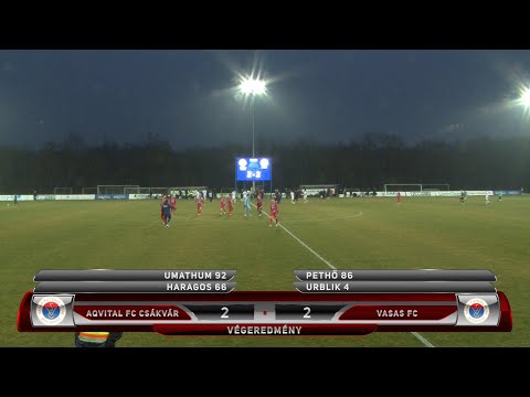 Merkantil Bank NBII 2025/2026, 16. forduló: Aqvital FC Csákvár - Vasas FC 2-2