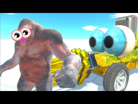 ESCAPE THE CRAZY MINI TAXI! - ANIMAL REVOLT BATTLE SIMULATOR