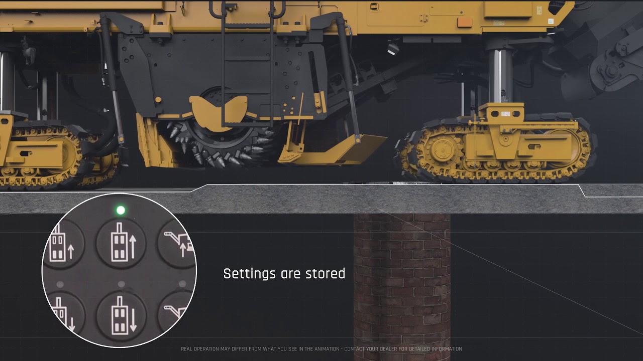 How the Transitioning and Obstacle Jump Features Work on Cat® Cold Planers
