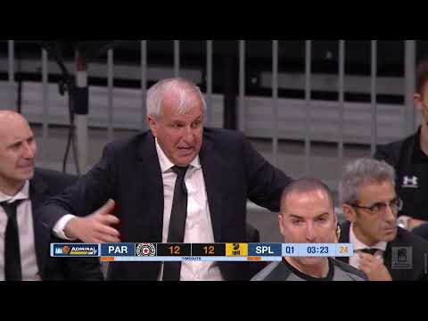 AdmiralBet ABA League 2021/22, Round 15 match: Partizan NIS - Split (5.1.2022)