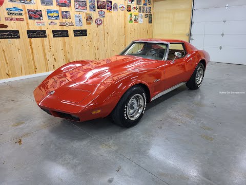 1974 Red Corvette Stingray Classic For Sale Video