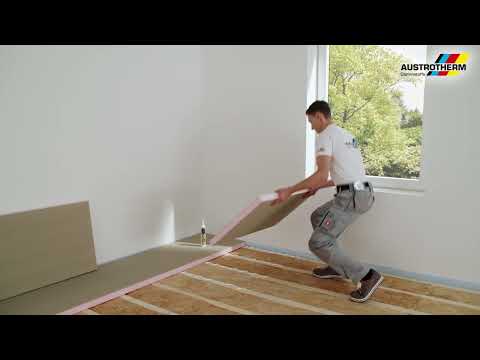 Austrotherm UNIPLATTE Verlegung auf Lagerhölzern