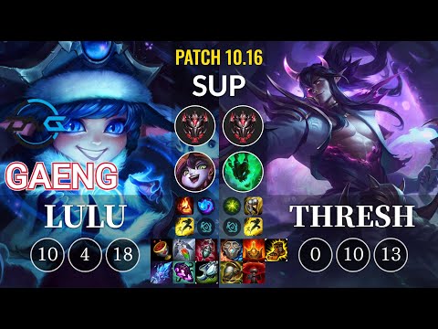 DFM Gaeng Lulu vs Thresh Sup - KR Patch 10.16