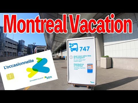 Montreal Vacation [4K] 747 P.-E. Trudeau Airport/ Downtown shuttle