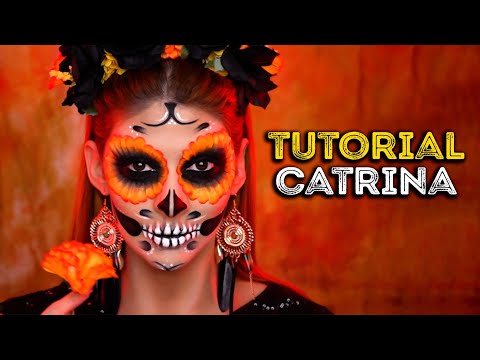 TUTORIAL DE MAQUILLAJE CATRINA PARA DIA DE MUERTOS Y HALLOWEEN