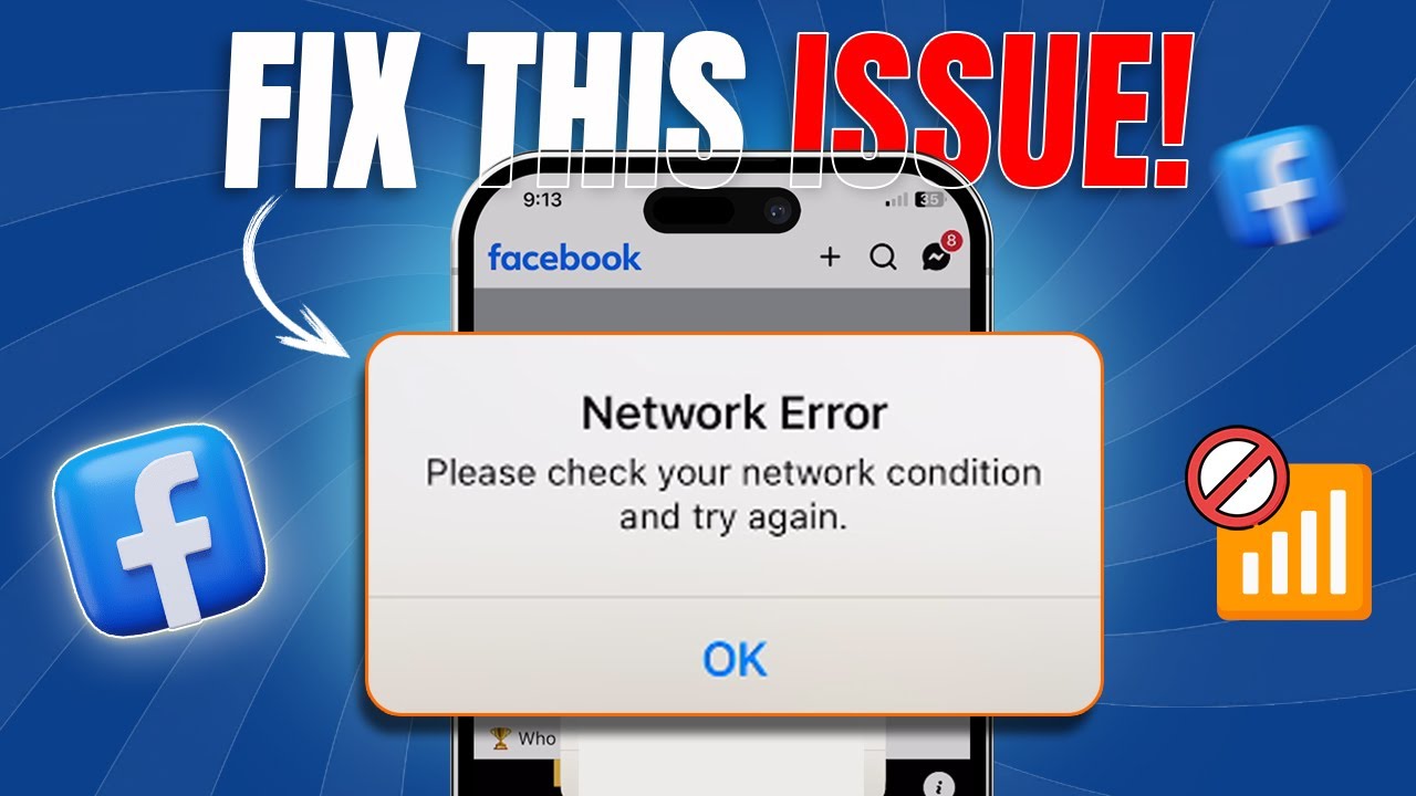 How to Fix Network Error on Facebook on iPhone | Facebook Not Loading Issue