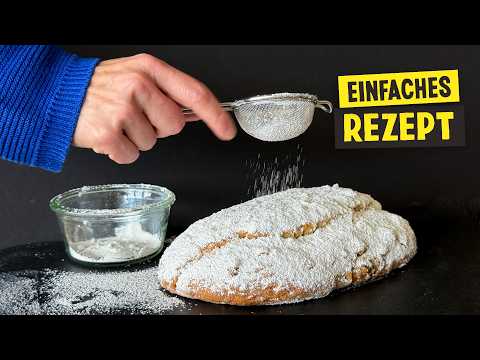Genialer Weihnachtsstollen in nur 1 Stunde! (Quarkstollen Rezept)