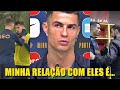 Cristiano Ronaldo explicou a situação com Bruno Fernandes e João Cancelo