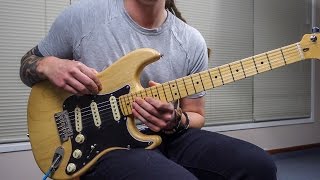 Video thumbnail for Fender 10 For 15: American Standard Oiled Ash Strat by Earthside Sacrifice