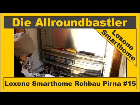 Loxone Smarthome - Rohbau in Pirna #15 - Reihenklemmen und Leitungen auflegen