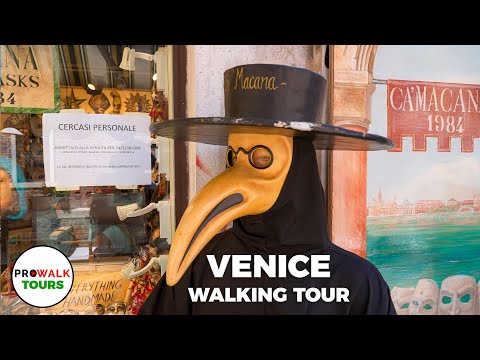 Venice, Italy Walking Tour PART 2 - 4K 60fps - with Captions