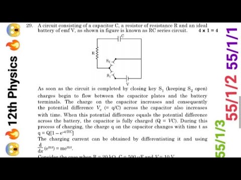 A circuit consisting of a capacitor C, a resistor of resistance R and an ideal battery of emf |2025