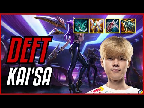 DEFT - KAI'SA vs EZREAL ADC - KR CHALLENGER - PATCH 11.10