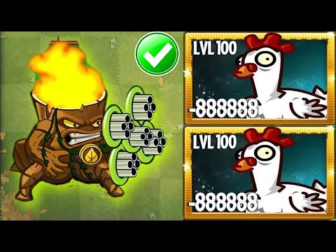 All Plants 1 Plant Food Vs 100 Chicken Zombie - Who Will Win? - PvZ 2 Challenge v10.2.2