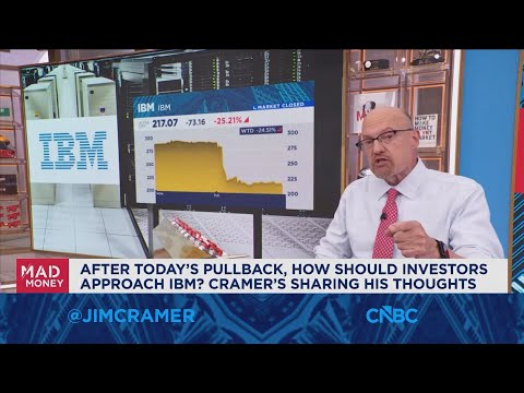 I'm too worried about these trends to say IBM's now safe to buy, says Jim Cramer