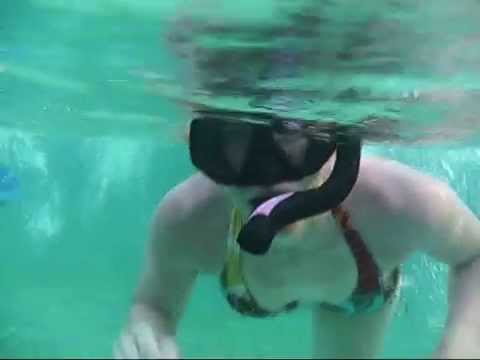 Scuba Diver Girls Sunrise Snorkel Hotel Akumal Caribe