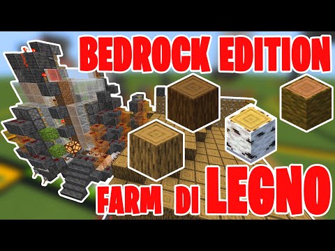 FARM di LEGNO BEDROCK EDITION - 4500 LOG/h - Bedrock MCPE PlayStation Xbox Switch Portable Edition