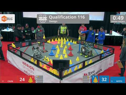 2018 VEXU Design Q116 - CSUN vs NYIT3 - 53 to 60